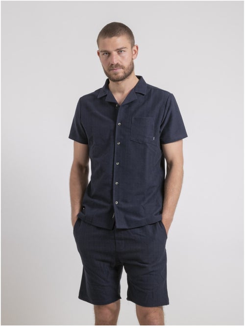 Camisa de manga corta de punto de algodón DOJOPARIS - Kiabi