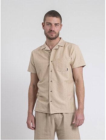 Camisa de manga corta de punto de algodón DOJOPARIS