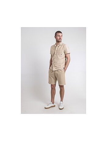 Camisa de manga corta de punto de algodón DOJOPARIS