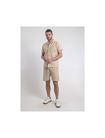 Camisa de manga corta de punto de algodón DOJOPARIS