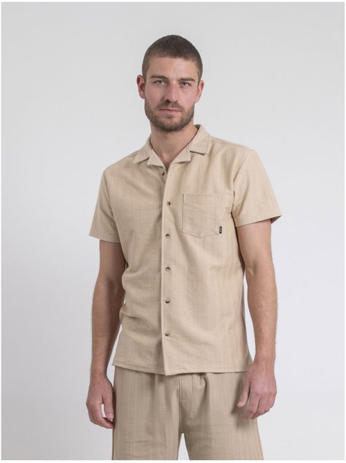 Camisa de manga corta de punto de algodón DOJOPARIS - Kiabi