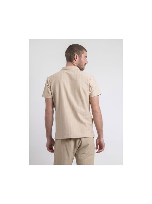 Camisa de manga corta de punto de algodón DOJOPARIS - Kiabi