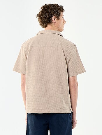 Camisa de manga corta de punto de fantasía