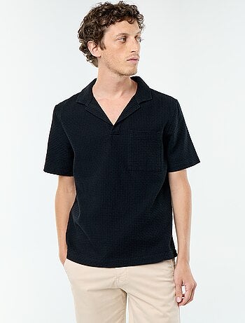 Camisa de manga corta de punto de fantasía