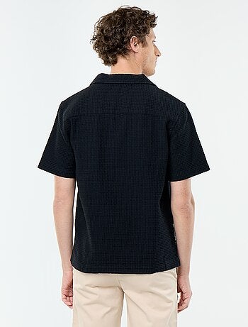 Camisa de manga corta de punto de fantasía