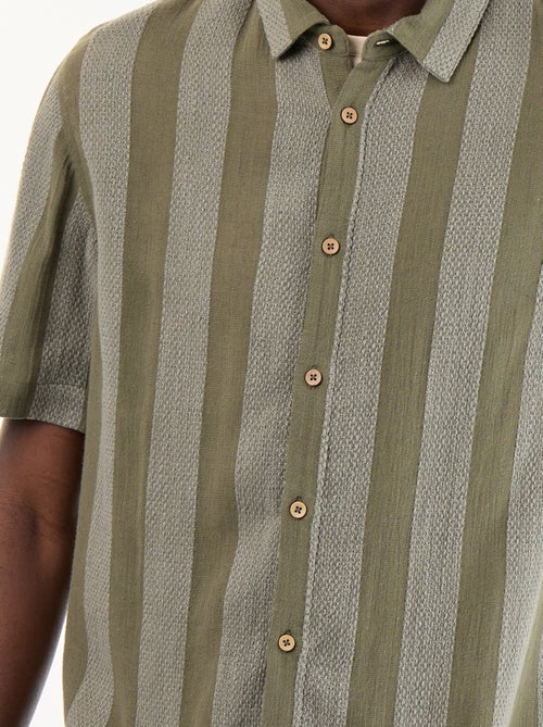 Camisa de manga corta de punto de ganchillo - Kiabi