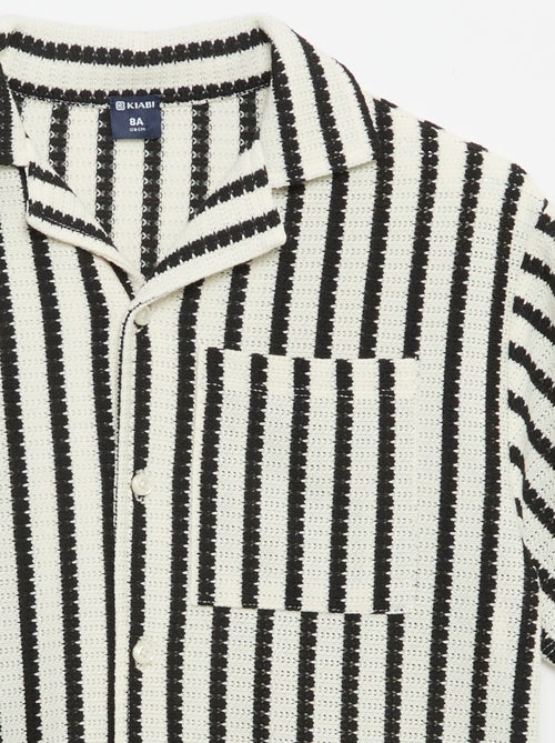 Camisa de manga corta de punto de ganchillo - Kiabi