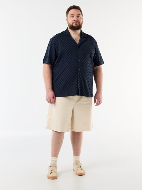 Camisa de manga corta de punto fantasía - Kiabi