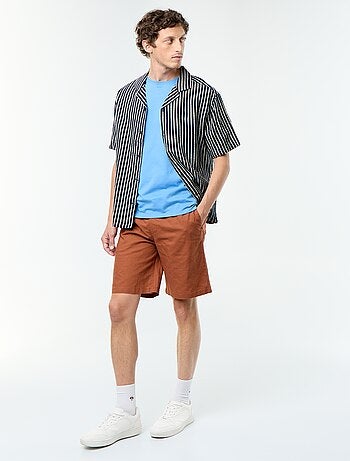 Camisa de manga corta de punto fantasía