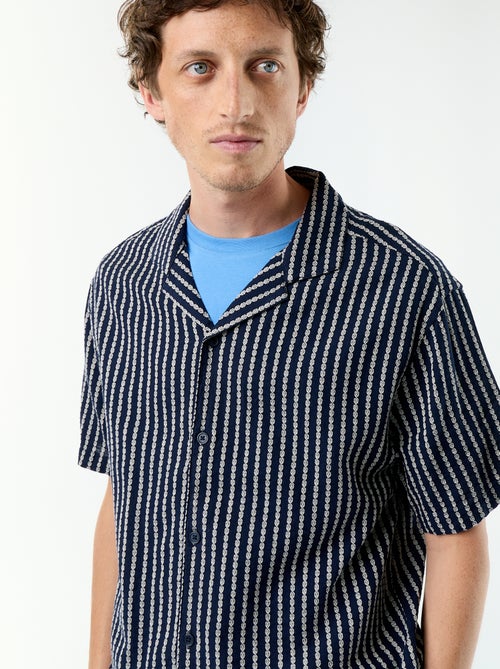 Camisa de manga corta de punto fantasía - Kiabi Camisa de manga corta de punto fantasía - Kiabi