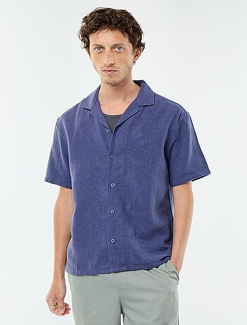 Camisa de manga corta de punto fantasía
