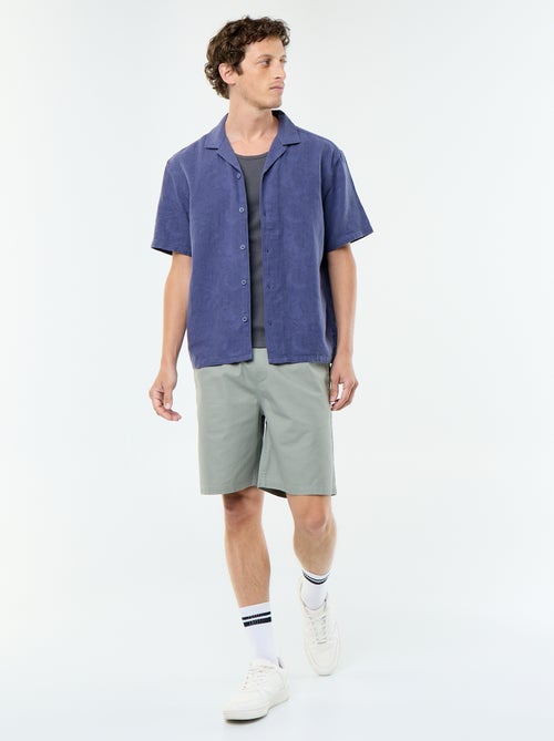 Camisa de manga corta de punto fantasía - Kiabi Camisa de manga corta de punto fantasía - Kiabi