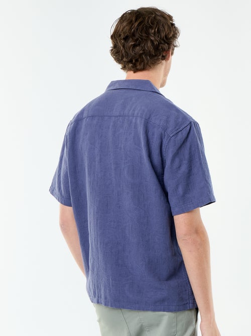 Camisa de manga corta de punto fantasía - Kiabi Camisa de manga corta de punto fantasía - Kiabi
