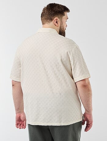 Camisa de manga corta de punto fantasía