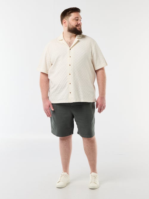 Camisa de manga corta de punto fantasía - Kiabi