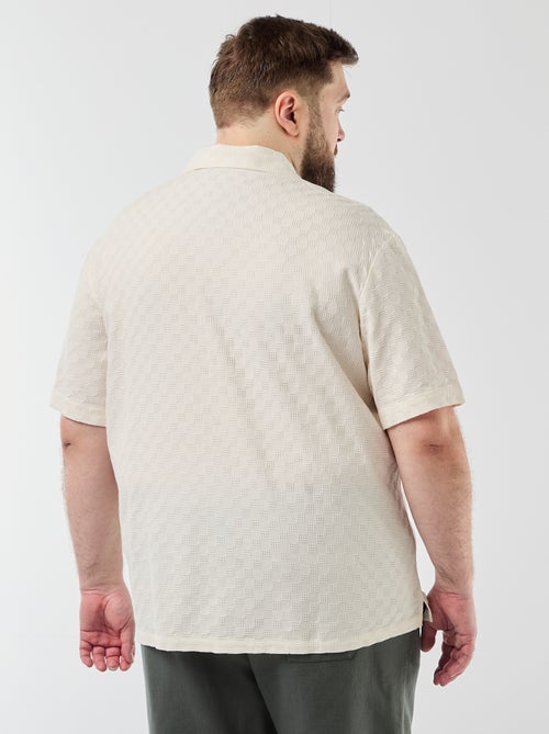 Camisa de manga corta de punto fantasía - Kiabi