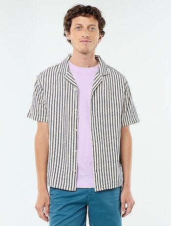 Camisa de manga corta de punto fantasía
