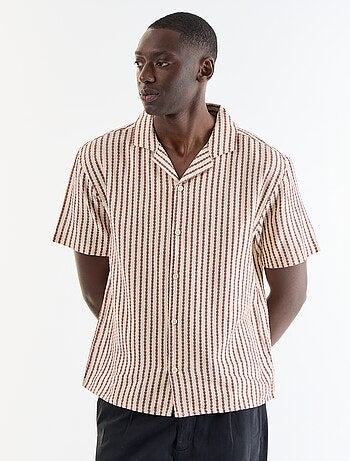 Camisa de manga corta de punto fantasía