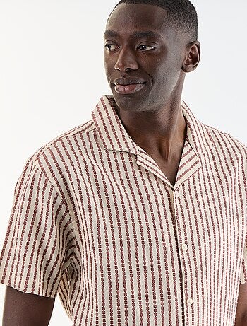 Camisa de manga corta de punto fantasía