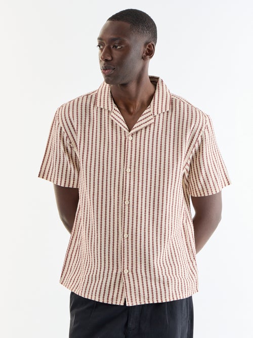 Camisa de manga corta de punto fantasía - Kiabi