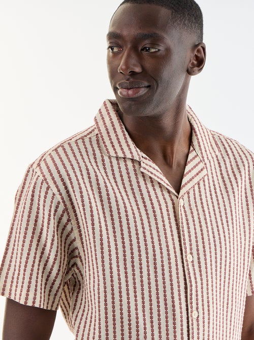 Camisa de manga corta de punto fantasía - Kiabi