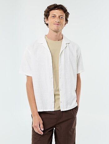 Camisa de manga corta de punto fantasía