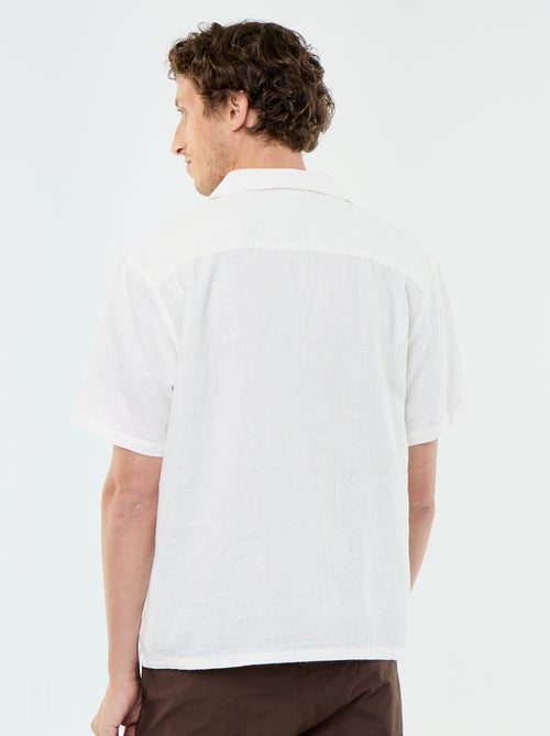 Camisa de manga corta de punto fantasía - Kiabi Camisa de manga corta de punto fantasía - Kiabi