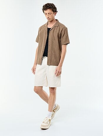 Camisa de manga corta de punto fantasía