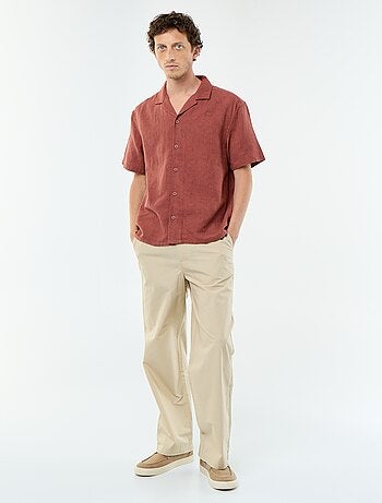 Camisa de manga corta de punto fantasía