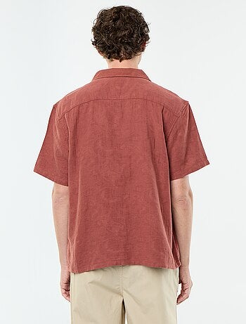 Camisa de manga corta de punto fantasía