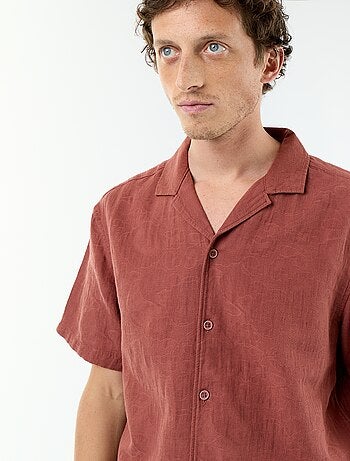 Camisa de manga corta de punto fantasía
