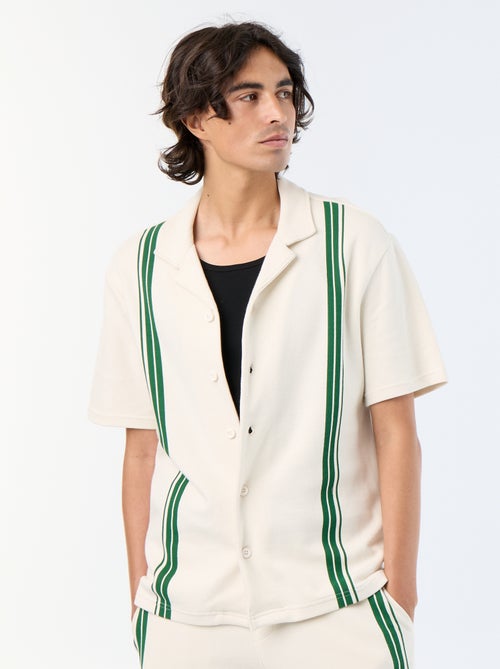 Camisa de manga corta de punto grueso - Kiabi