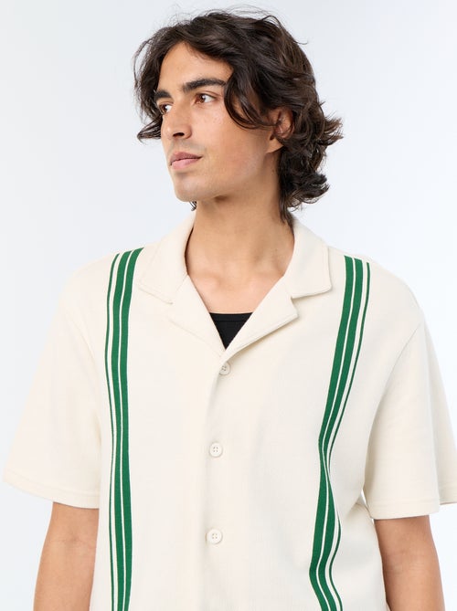 Camisa de manga corta de punto grueso - Kiabi