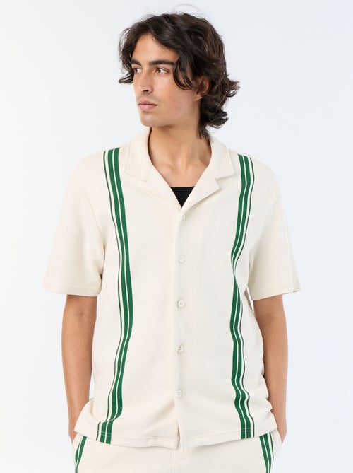 Camisa de manga corta de punto grueso - Kiabi