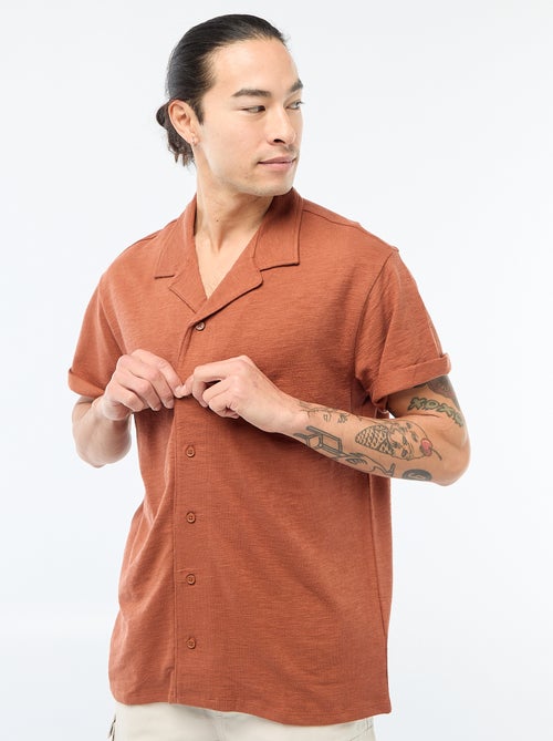 Camisa de manga corta de punto - Kiabi