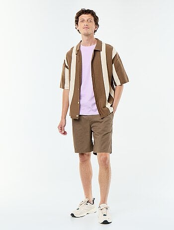 Camisa de manga corta de punto