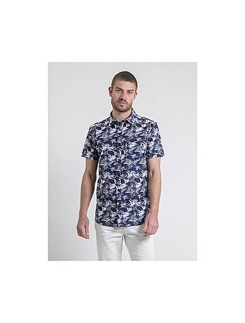 Camisa de manga corta de puro algodón con motivos DURUDOLF