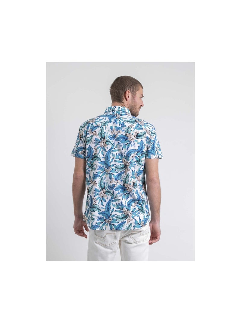Camisa de manga corta de puro algodón DIRIDIC Blanco - Kiabi
