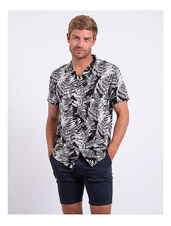 Camisa de manga corta de puro algodón estampada DIRAMIRO