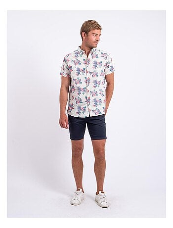 Camisa de manga corta de puro algodón estampada DORIDA