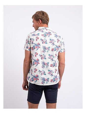 Camisa de manga corta de puro algodón estampada DORIDA