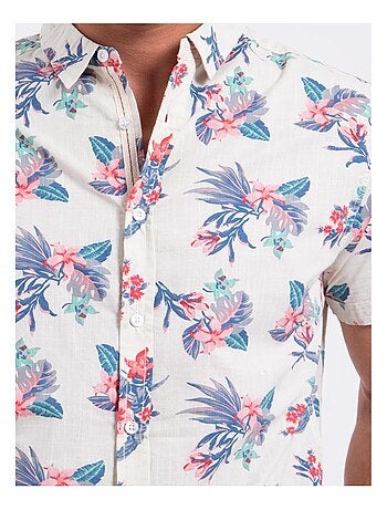 Camisa de manga corta de puro algodón estampada DORIDA