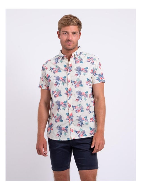 Camisa de manga corta de puro algodón estampada DORIDA - Kiabi