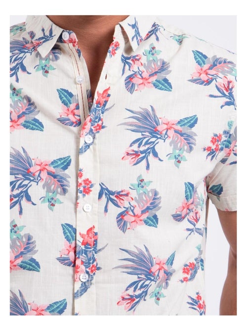 Camisa de manga corta de puro algodón estampada DORIDA - Kiabi