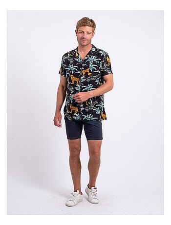 Camisa de manga corta de puro algodón estampada DOUBAKAR