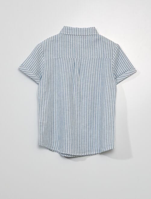 Camisa de manga corta de rayas - Kiabi