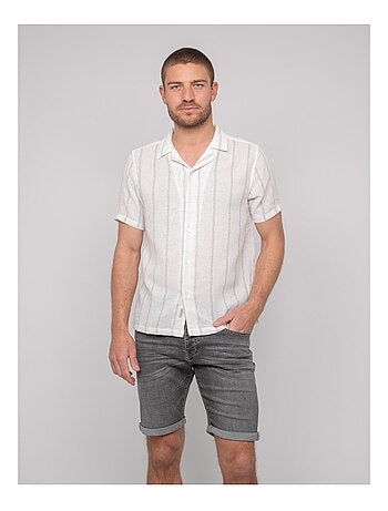 Camisa de manga corta de rayas DERMUNIK