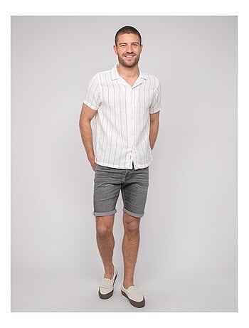 Camisa de manga corta de rayas DIVUGO