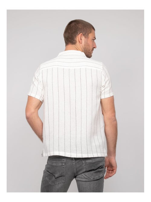 Camisa de manga corta de rayas DIVUGO - Kiabi