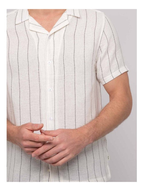 Camisa de manga corta de rayas DIVUGO - Kiabi